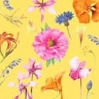Kaart flowers by Marjolein Bastin Blanco geel bloemen